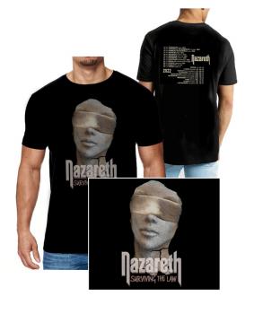 Nazareth / T-Shirt / Head Tour / black + CD God Of The Mountain